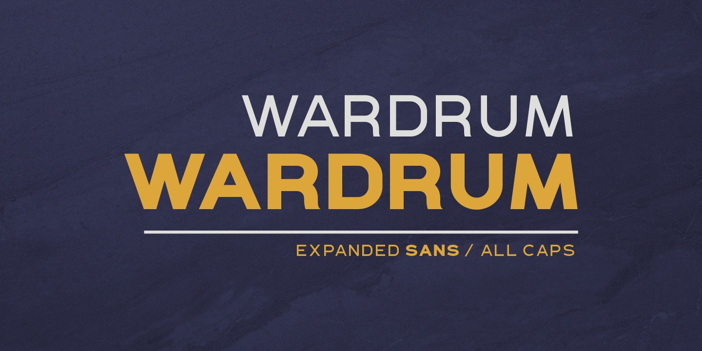 Przykładowa czcionka Wardrum #1